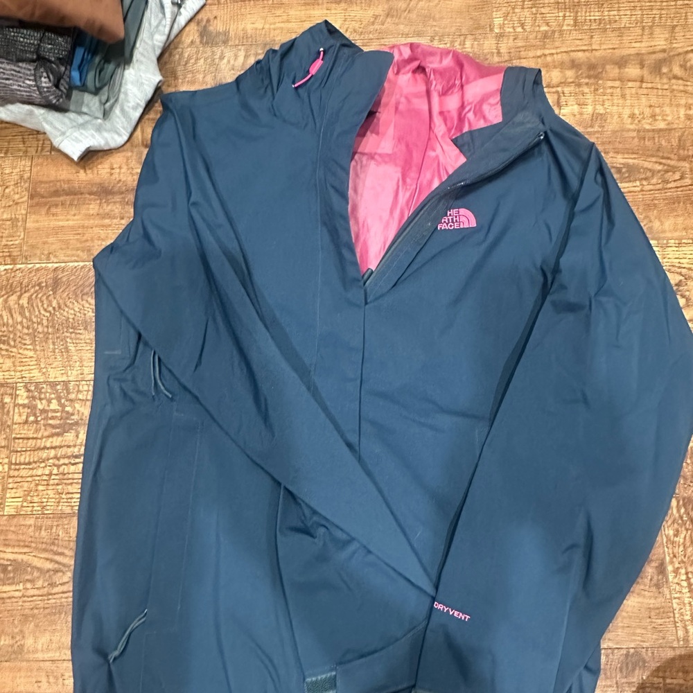 The North Face Women's Jacket - Navy and Pink